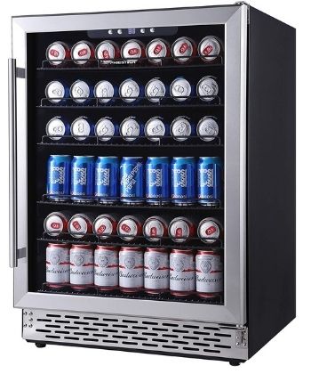Phiestina 24 Inch Beverage Cooler Refrigerator