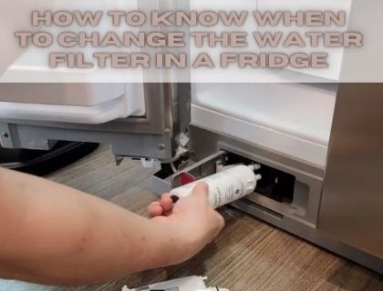 How to know when to change the water filter in a fridge