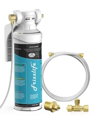 Frizzlife Inline Water Filter System for Refrigerator
